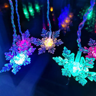 Snowflake LED Curtain Lights With Waterproof IP43 Rating And Multiple Colors | Pembroke