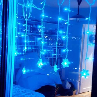 Snowflake LED Curtain Lights With Waterproof IP43 Rating And Multiple Colors | Pembroke
