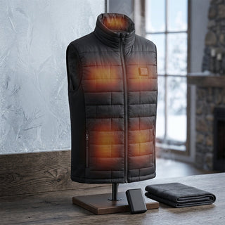 Waterproof Heated Vest With Carbon Fiber Heating Wire And 5000mAh Battery | Ridley
