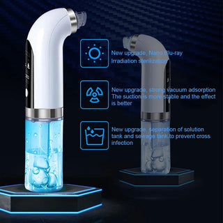 Rechargeable Pore Cleanser With 6 Interchangeable Heads And Adjustable Suction Power | Ashcroft