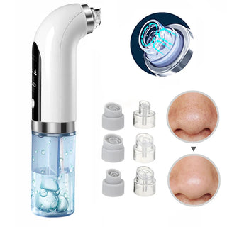 Rechargeable Pore Cleanser With 6 Interchangeable Heads And Adjustable Suction Power | Ashcroft
