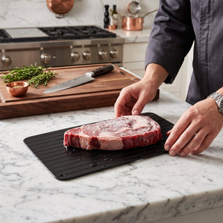 Food Defrosting Tray with Aluminum Surface