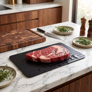 Food Defrosting Tray with Aluminum Surface