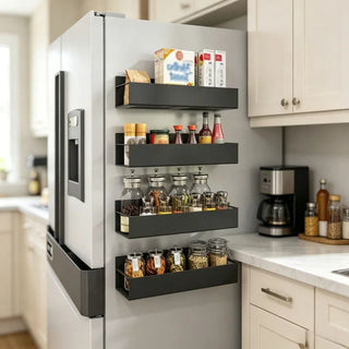Refrigerator Storage Shelf Organizer with Magnets