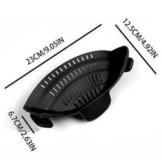 Pot Strainer with Adjustable Clip-On Stainless Steel