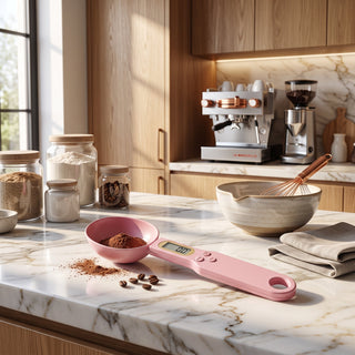 Kitchen Scale Measuring Spoon with LCD Display - pink