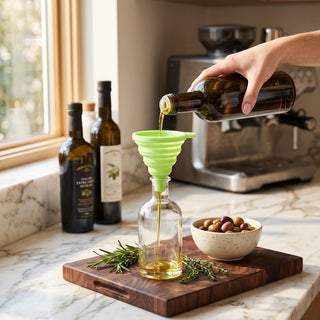 Kitchen Funnel with Collapsible Silicone Design