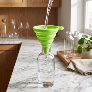 Kitchen Funnel with Collapsible Silicone Design