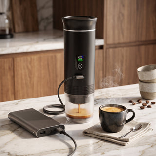 Espresso Coffee Maker with Wireless Portable Design - black 2.0 with bag