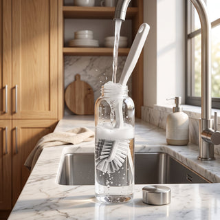Bottle Cleaning Brush With Long Handle And Hook