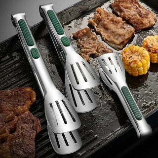 Serving Tongs With Stainless Steel Non-Slip Grip