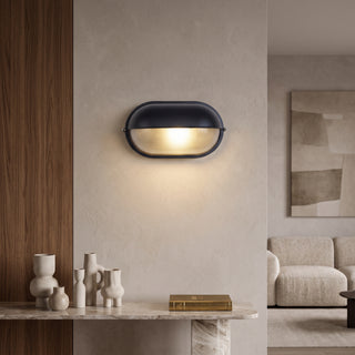Vintage outdoor LED wall light fixture