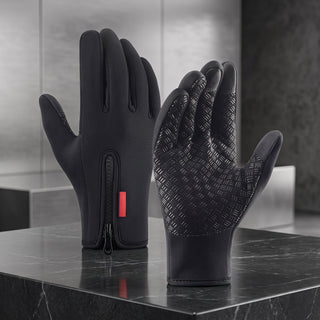 Winter Touchscreen Gloves For Outdoor Activities - black