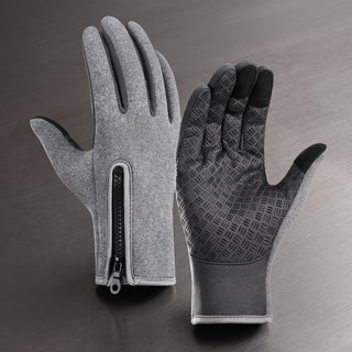 Winter Touchscreen Gloves For Outdoor Activities - gray