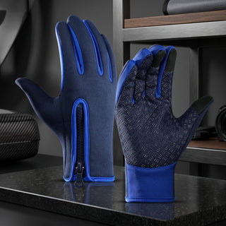 Winter Touchscreen Gloves For Outdoor Activities - blue