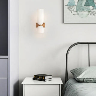 Modern frosted glass up down LED wall light