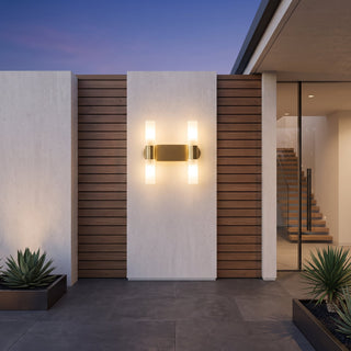 Modern LED wall light with frosted glass