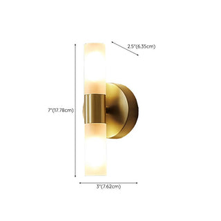 Modern LED wall light with frosted glass