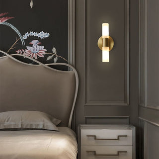 Modern LED wall light with frosted glass
