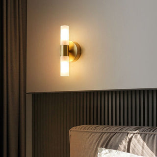 Modern LED wall light with frosted glass
