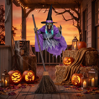 Halloween Decoration of Flying Witch with Lights