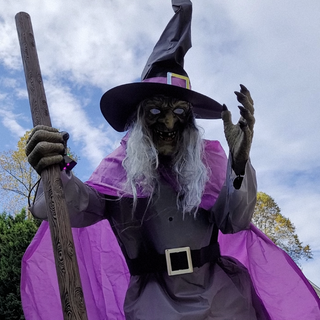 Halloween Decoration of Flying Witch with Lights