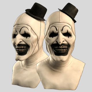 Halloween Costume with Scary Clown Design and Mask