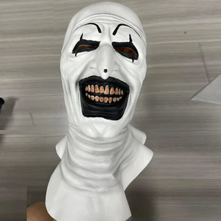 Halloween Costume with Scary Clown Design and Mask