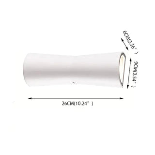 Double head outdoor LED wall light fixture