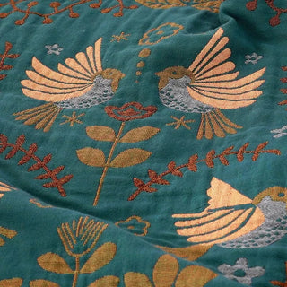 Throw Blanket With Reversible Nature Pattern