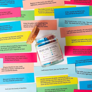 Bible Quote Jar with Daily Scripture Messages