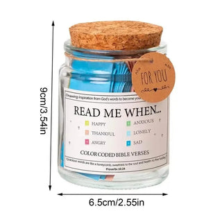 Bible Quote Jar with Daily Scripture Messages