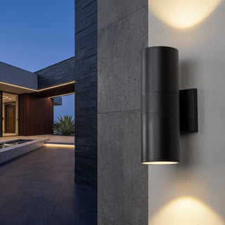 Outdoor Wall Light Fixture With Cylinder Up Down LED