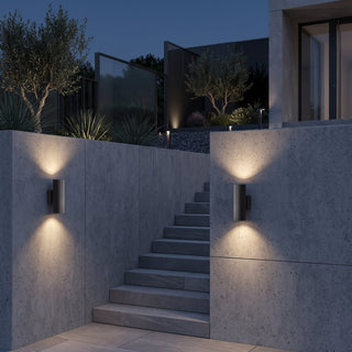 Outdoor Wall Light Fixture With Cylinder Up Down LED