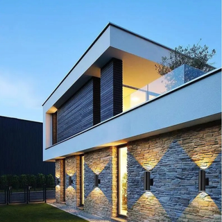 Outdoor Wall Light Fixture With Cylinder Up Down LED
