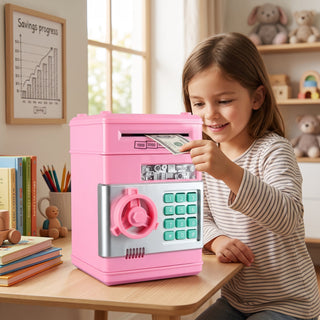 Electronic Money Box for Kids ATM Style