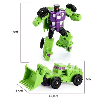 Transforming Robot Toy Vehicle with Movable Parts