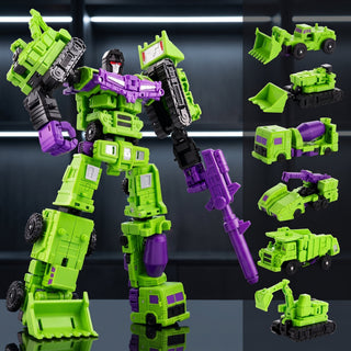 Transforming Robot Toy Vehicle with Movable Parts