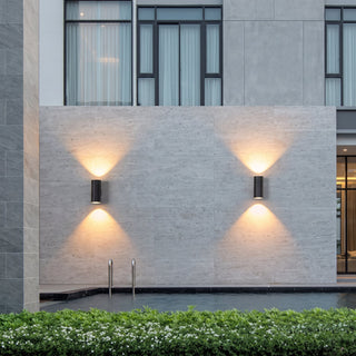 Outdoor Wall Light Fixture With Modern Up Down LED