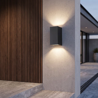 Outdoor Wall Light Fixture With Modern Up Down LED