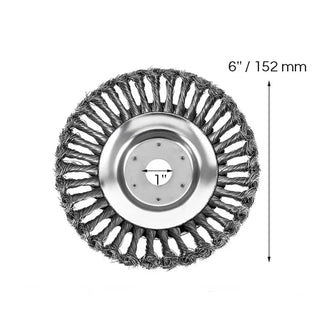 Trimmer Head Steel Wire Brush for Garden Lawn Care