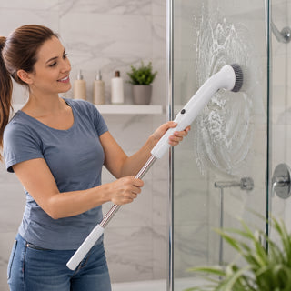 Electric Cleaning Scrub Brush With Eight Functions