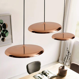Pendant Light with Round Metal UFO Shape