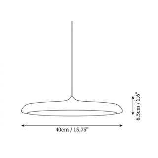 Pendant Light with Round Metal UFO Shape