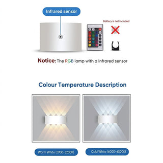 Outdoor Wall Light Fixture With Up Down LED