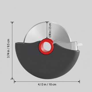 Rotary Pizza Cutter With Stainless Steel Safety Guard