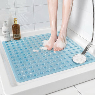 Shower Mat with Non-Slip Surface and Drainage Holes