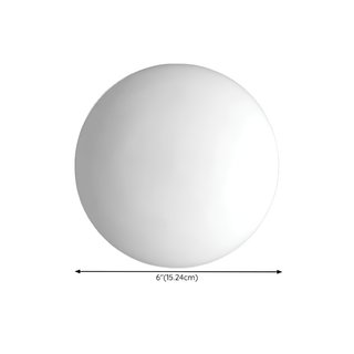 Wall Lamp with Round Glass Shade for Indoor Spaces