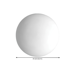 Wall Lamp with Round Glass Shade for Indoor Spaces