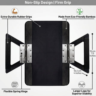 Sofa Arm Tray Table with Folding Wooden Design